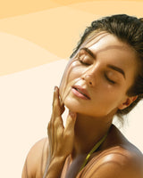 Woman with eyes closed, relaxed