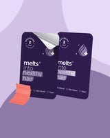 Melts Healthy Hair product, highlighting its all-natural vegan and plant-based formula