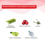 This infographic presents the bioactive ingredients in the all-natural formula, including Sunfiber®, Whole Cranberry, Lichen, Indian Gooseberry and Bacillus Coagulens, working synergistically to create Melts® into Active Probiotic.