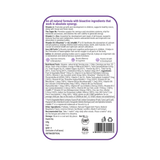 The back of the Melts® into Multivitamins packaging, containing more information about the product. The list includes ingredients like Vitamin C, D and Lactobacillus Acidophilus, and benefits like boosting immunity, appetite, and improving digestion.