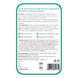 The back of the Melts® into Hair Fall Control packaging, containing more information about the product. The list includes ingredients like Keranat and Zinc, and benefits like increasing hair thickness and shine.