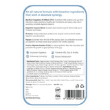 Back of the Melts® into a Healthy Gut packaging, containing information about the product. Information includes the ingredients and benefits like improved digestion and enhanced immunity.