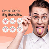 An informational image titled “Small Strip. Big Benefits”, listing the positive effects of Melts® into Multivitamins such as improving memory, cognitive health and heart health.